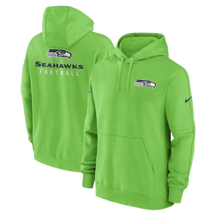 Men 2023 NFL Seattle Seahawks green Sweatshirt style 1->arizona cardinals->NFL Jersey